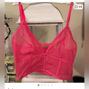 Sheer Pink Bralette set of 5